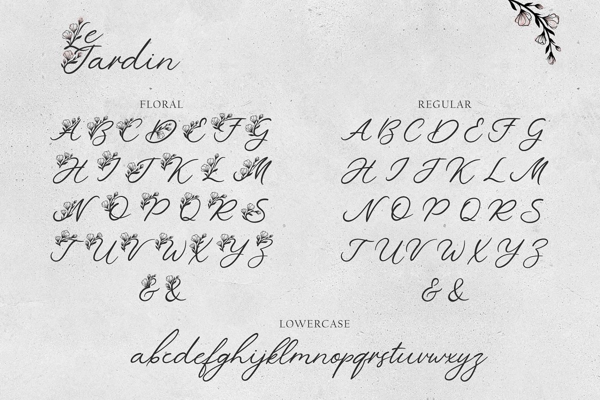 Le Jardin Floral Font