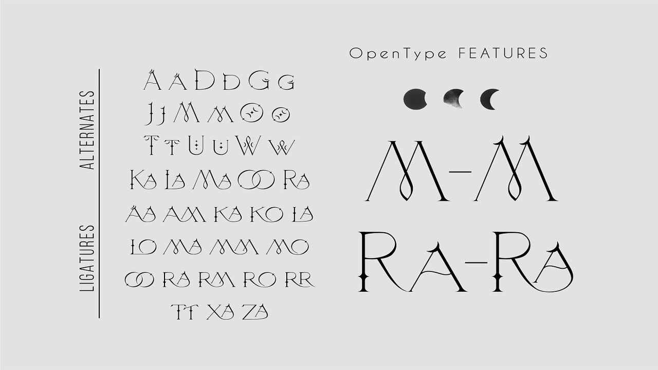 Le Tarot Celestial Serif Font