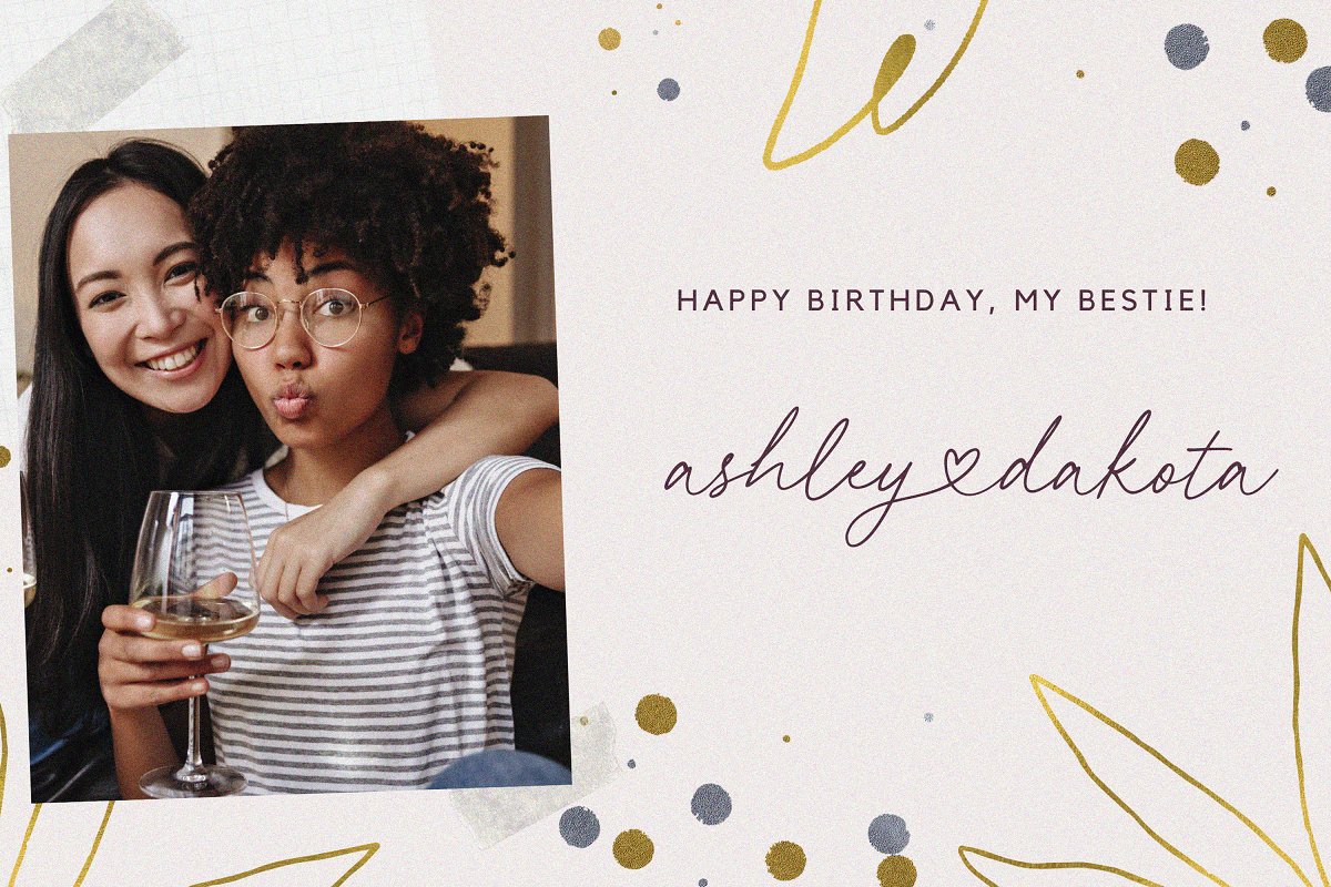 Leyla Mark Sunny lovely Font