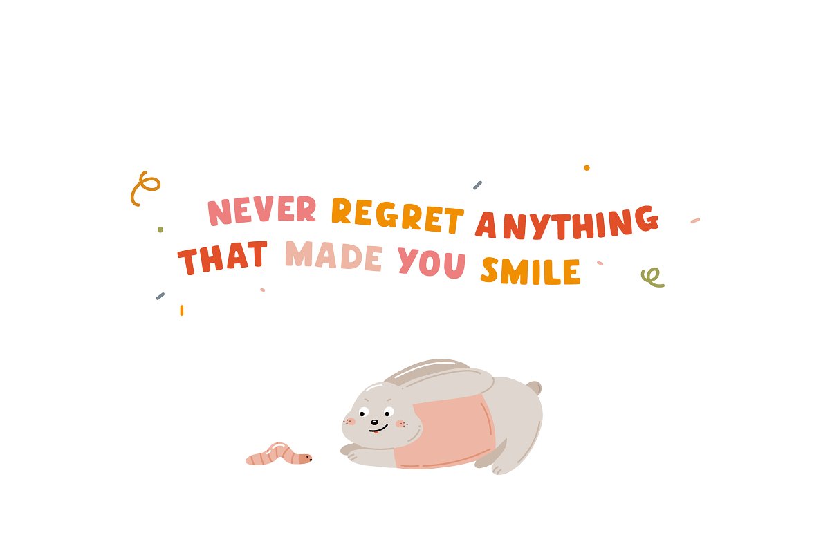 Little friends Hand drawn Font