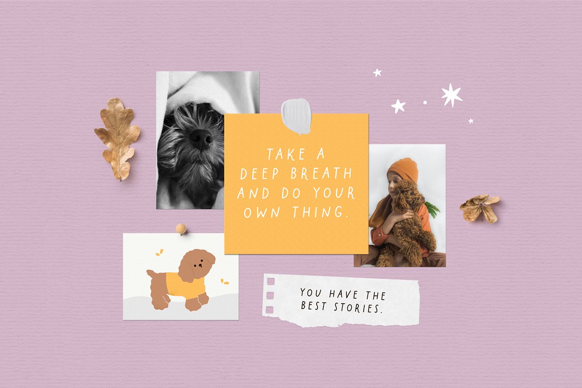 Little poodle Sweet Font