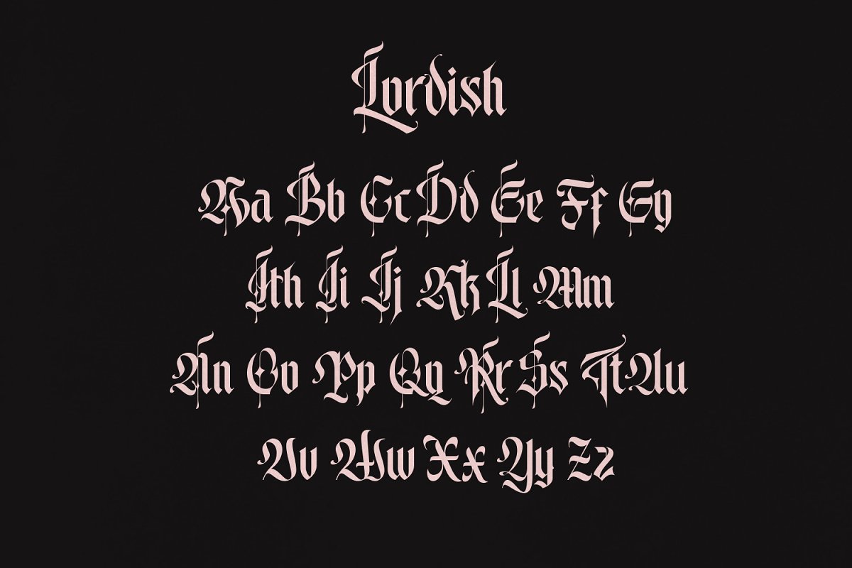 Lordish Blackletter Font