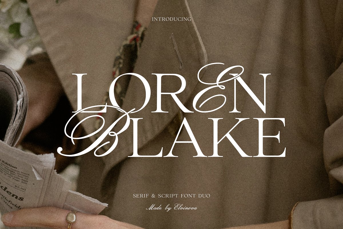 Loren Blake | Font Duo Free Download