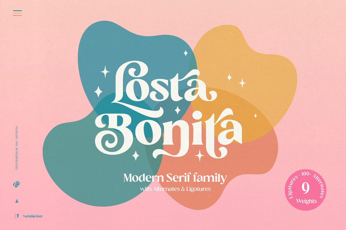 Losta Bonita   Modern Serif Family Font Free Download