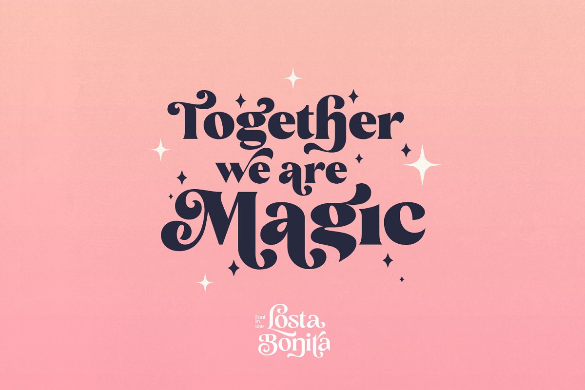 Losta Bonita   Modern Serif Family Font Free Download