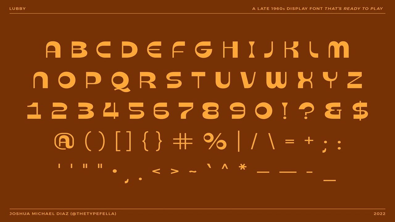 Lubby Display Font