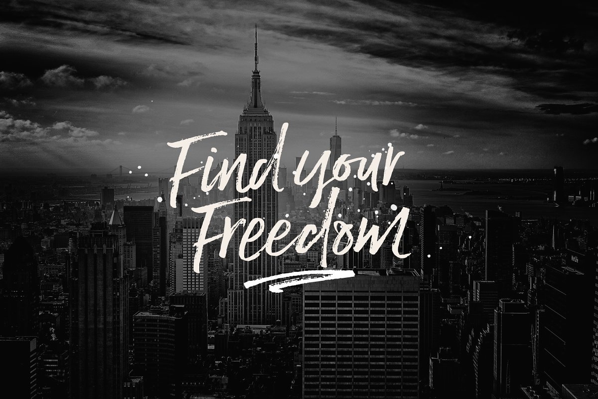 Lucky Fellas Brush Script Extras Font