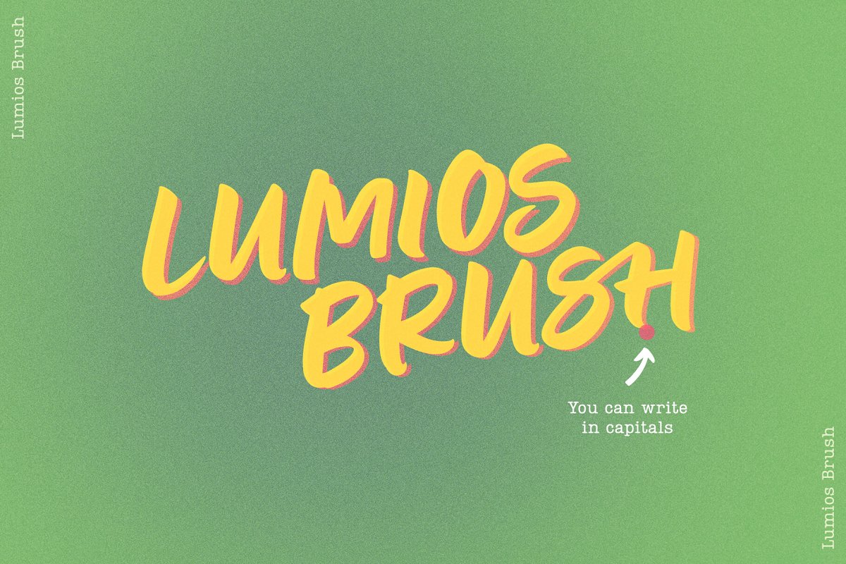 Lumios Brush Font