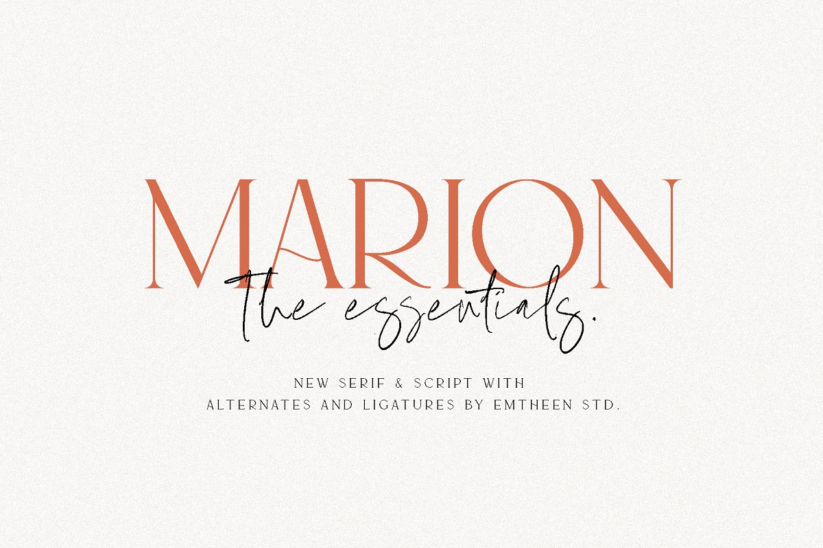 MARION The Essentials Logo Font