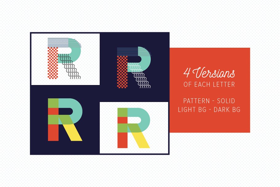 MEMPHIS Type Collection Font