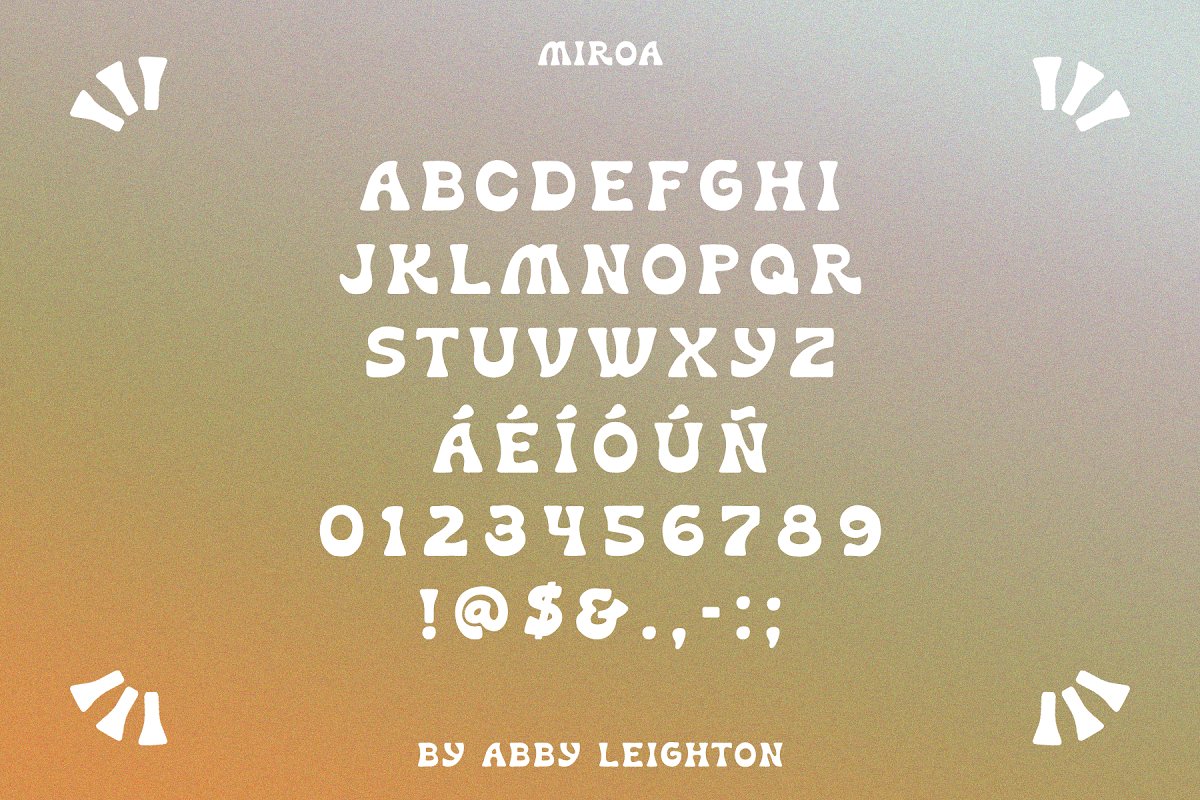 MIROA by Abby Leighton Font