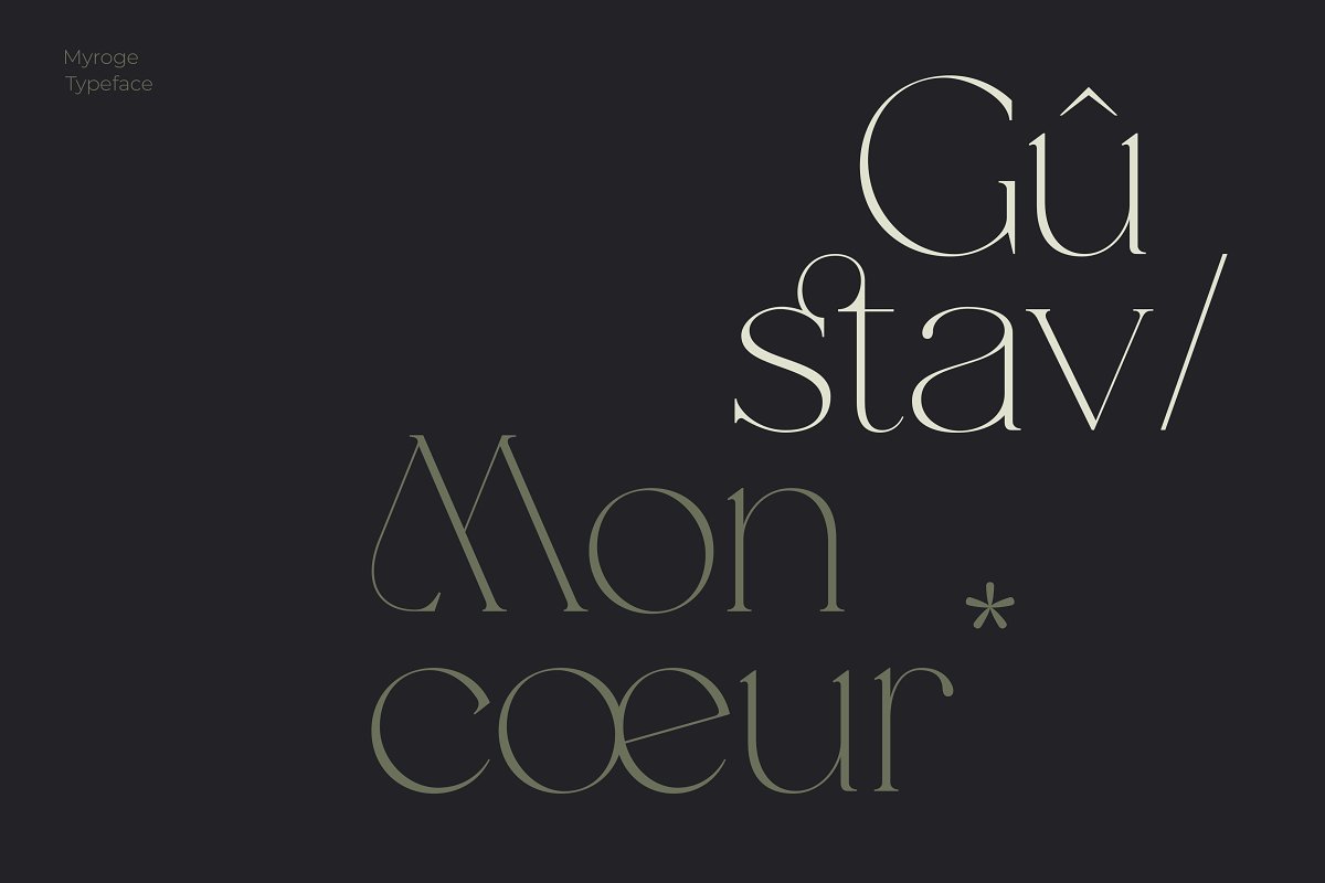 MYROGE elegant & stylish serif Font Free Download