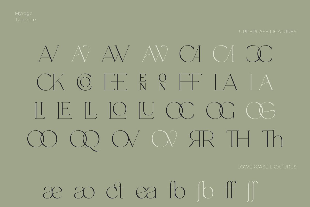 MYROGE elegant & stylish serif Font Free Download