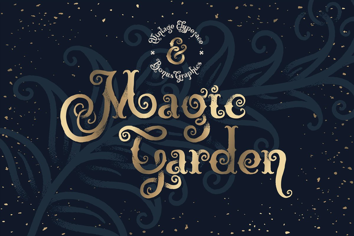 Magic Garden Font & Graphics Free Download