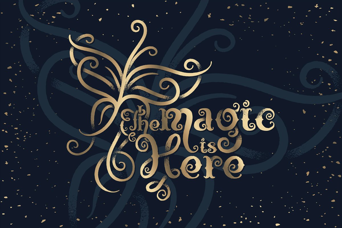 Magic Garden Font & Graphics Free Download