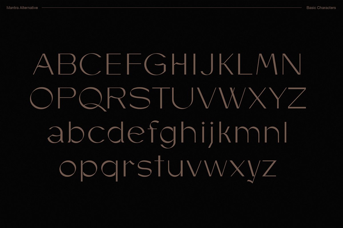 Mantra Typeface mantratype Font