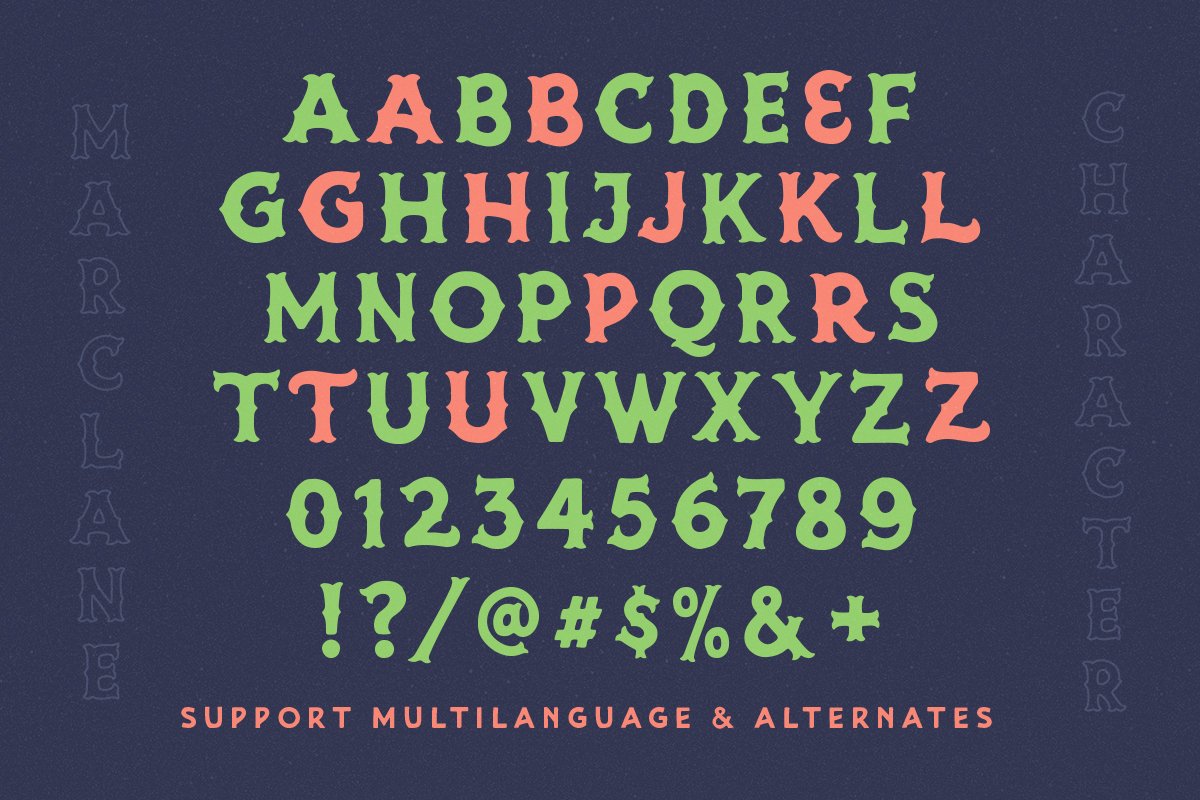 Marclane Extras Font Family Free Download Marclane Extras Font