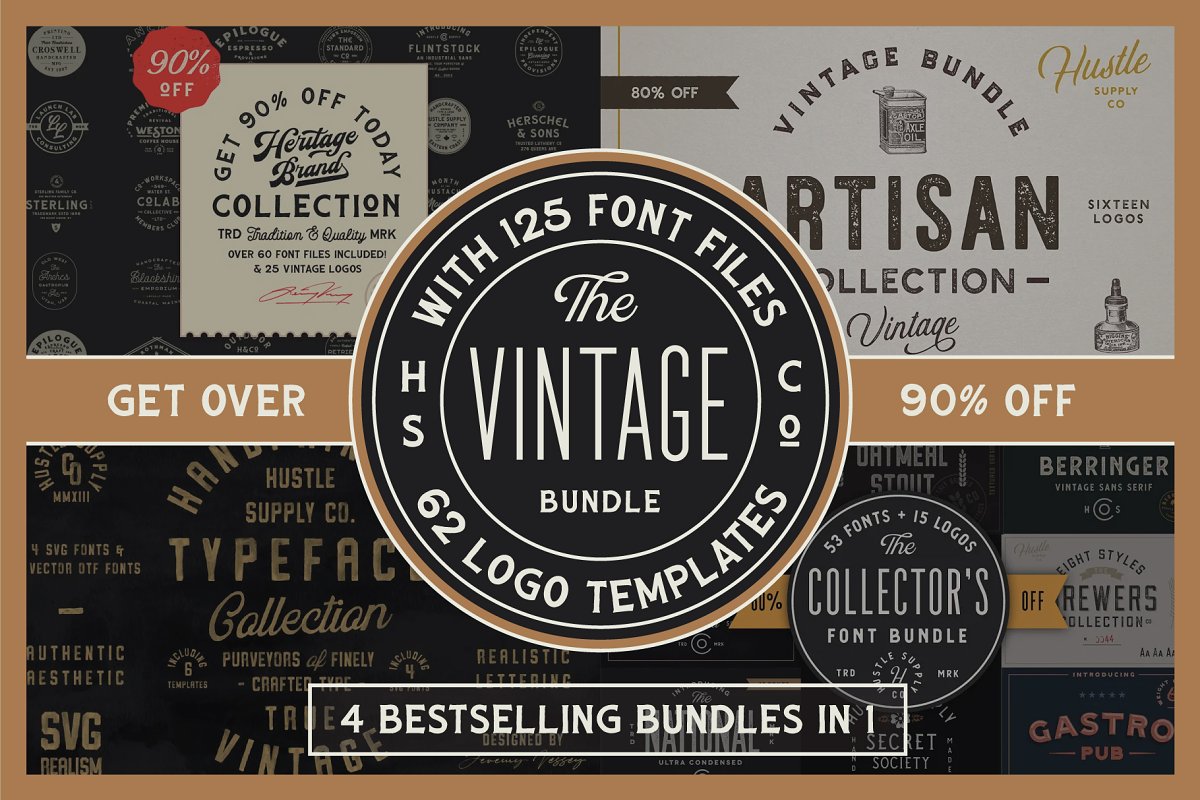 Massive Sale | 4 Bundles in 1! Font Free Download