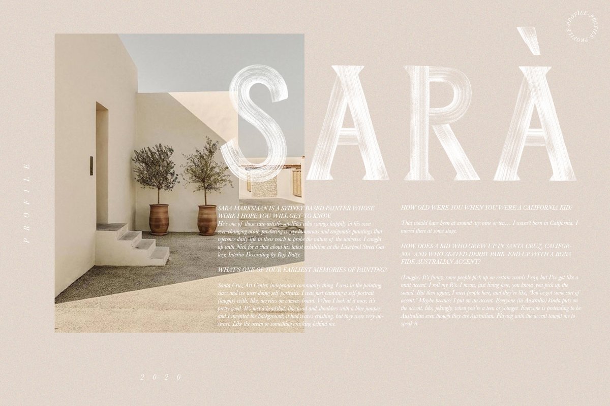 Mattina Sera SVG Font