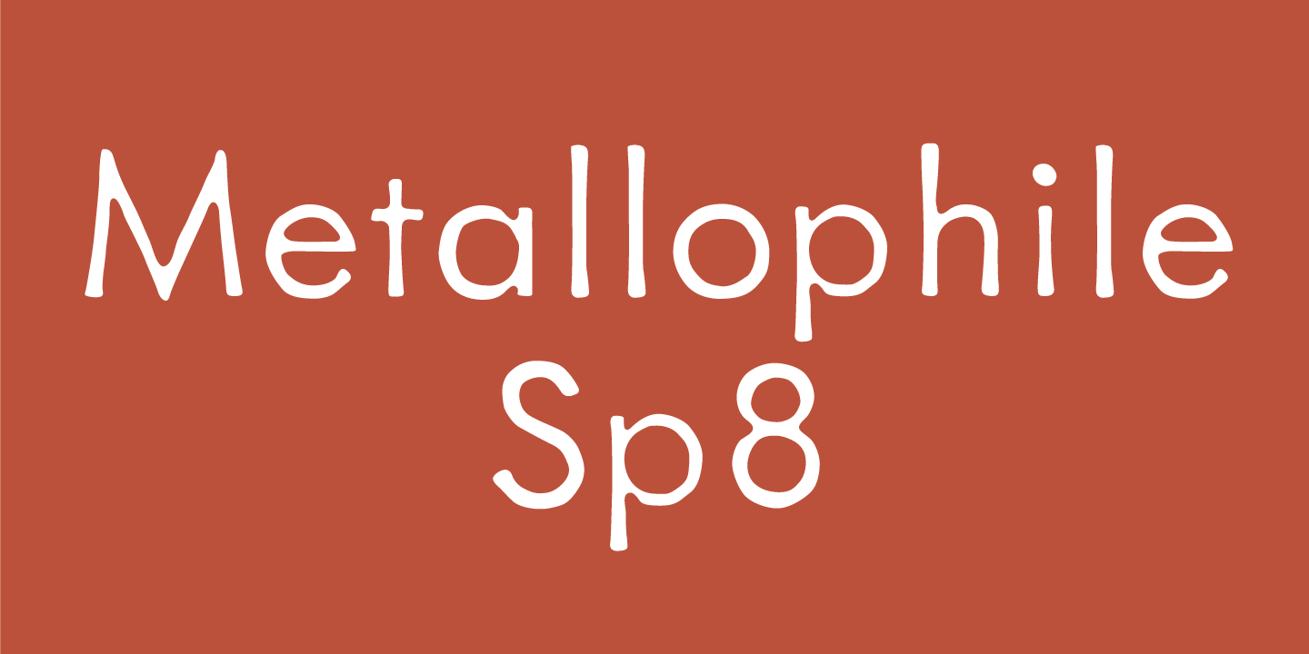 Metallophile Sp Font