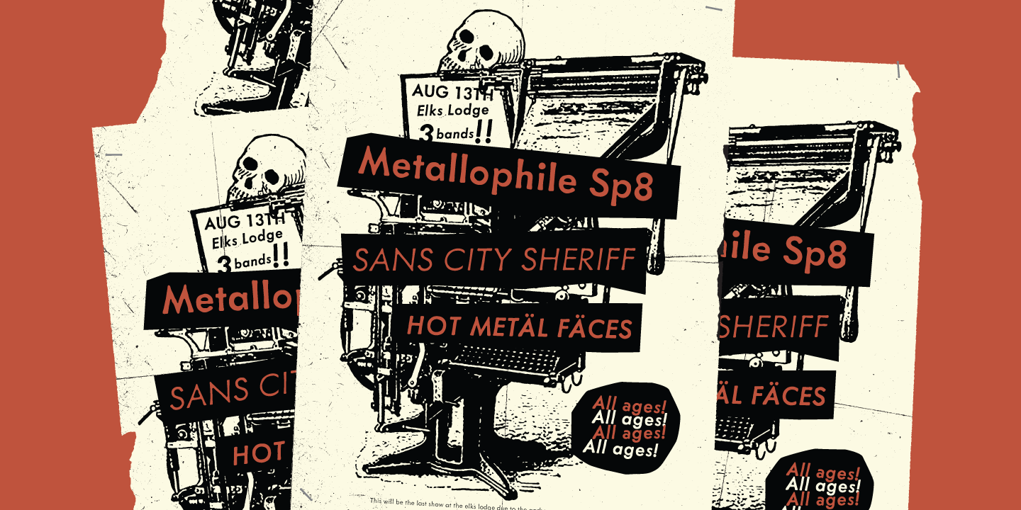 Metallophile Sp Font