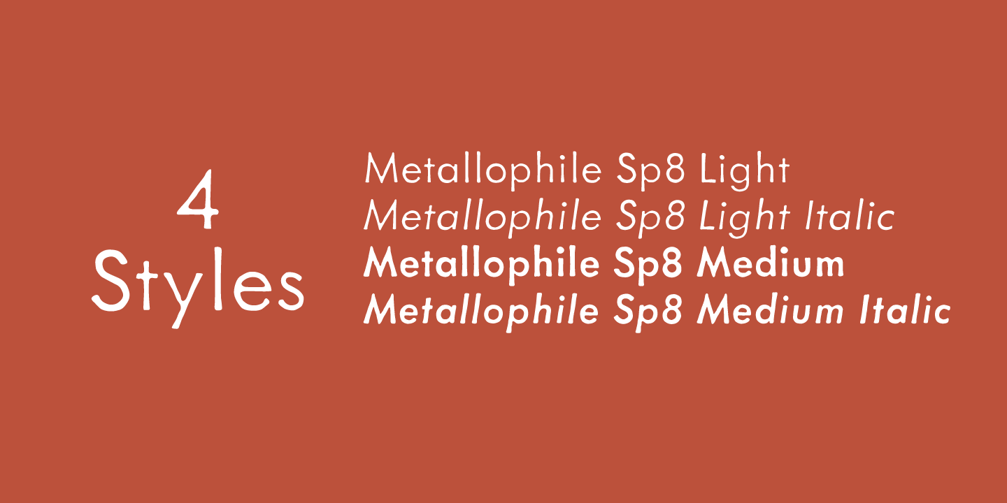 Metallophile Sp Font