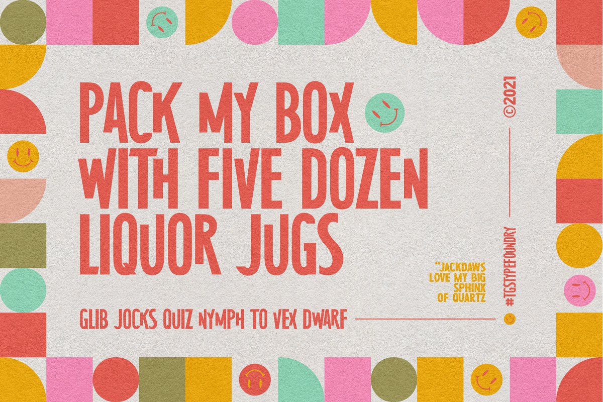 MidCentury Typeface Extras Font