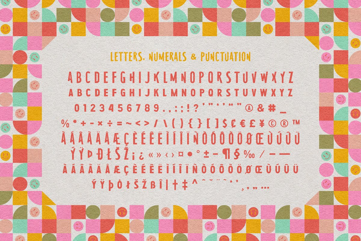 MidCentury Typeface Extras Font