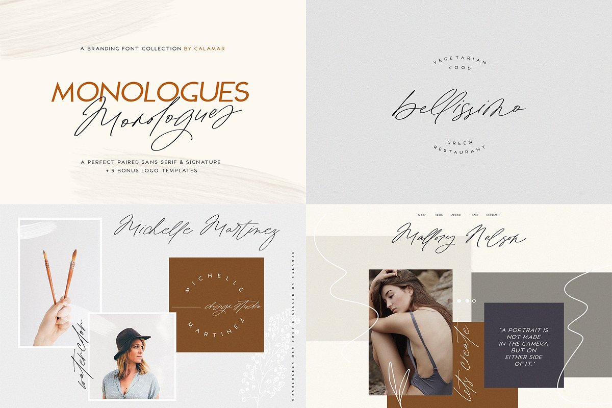 Modern Calligraphy Bundle Font