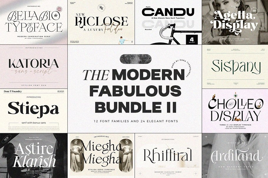 Modern Fabulous Bundle Vol.2 Font Free Download