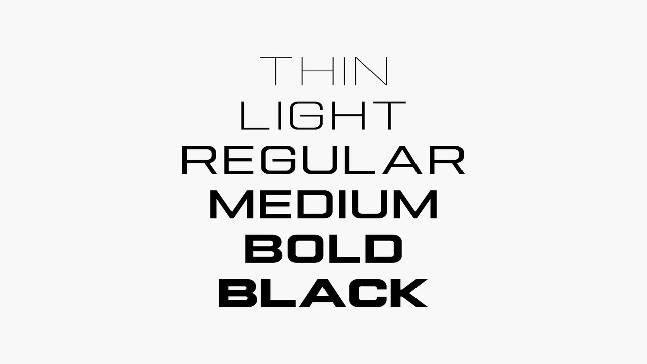 Modern Industrial Bundle Font