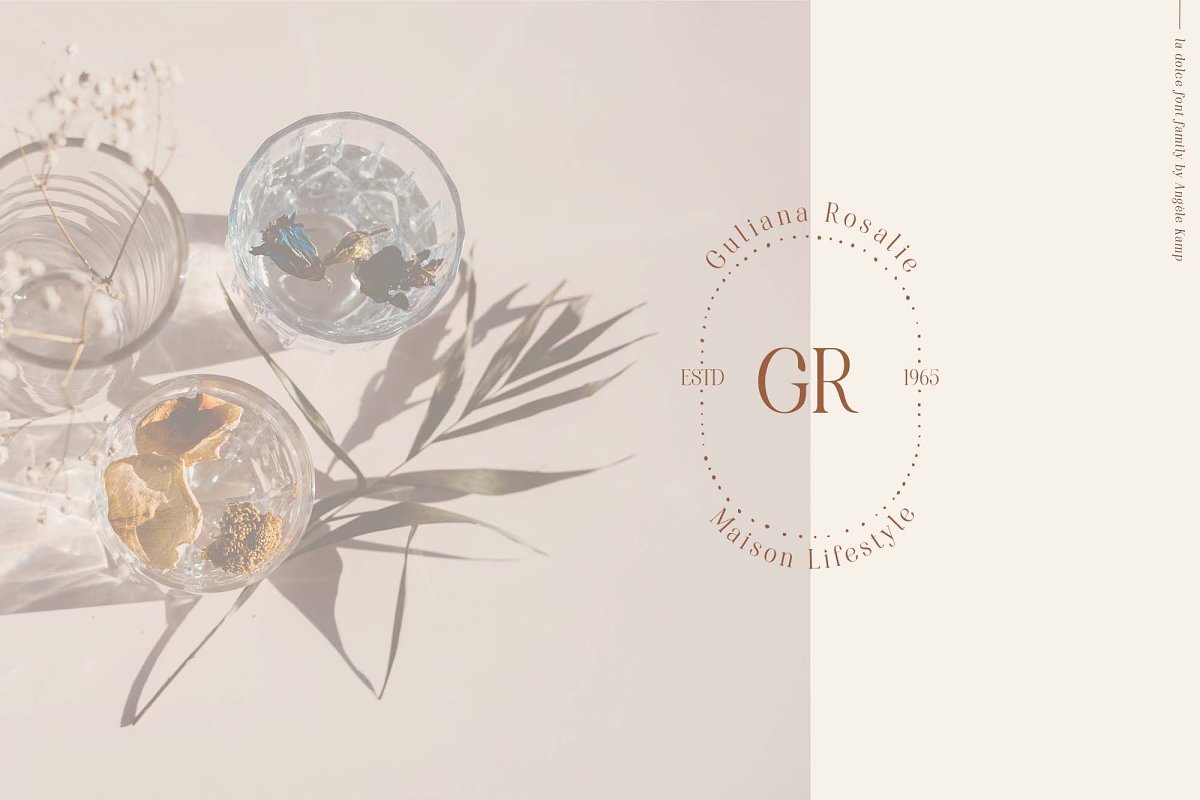 Modern serif font family La Dolce Free Download