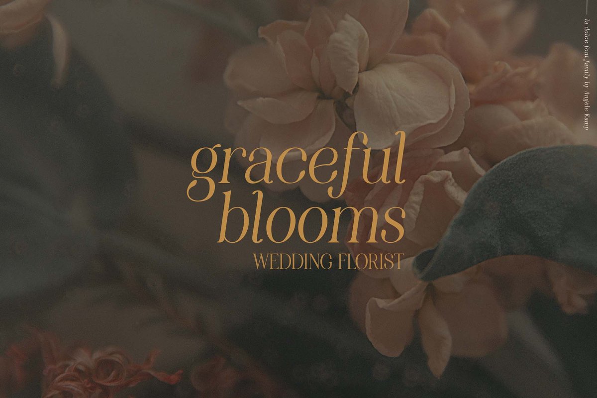 Modern serif font family La Dolce Free Download