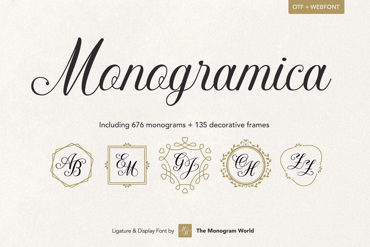 Monogramica   Unique Monogram Font Free Download