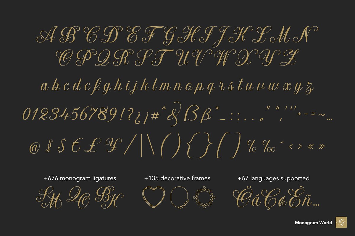 Monogramica   Unique Monogram Font Free Download