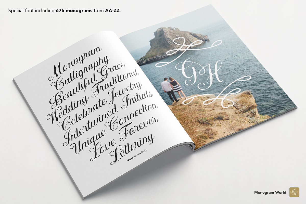 Monogramica   Unique Monogram Font Free Download