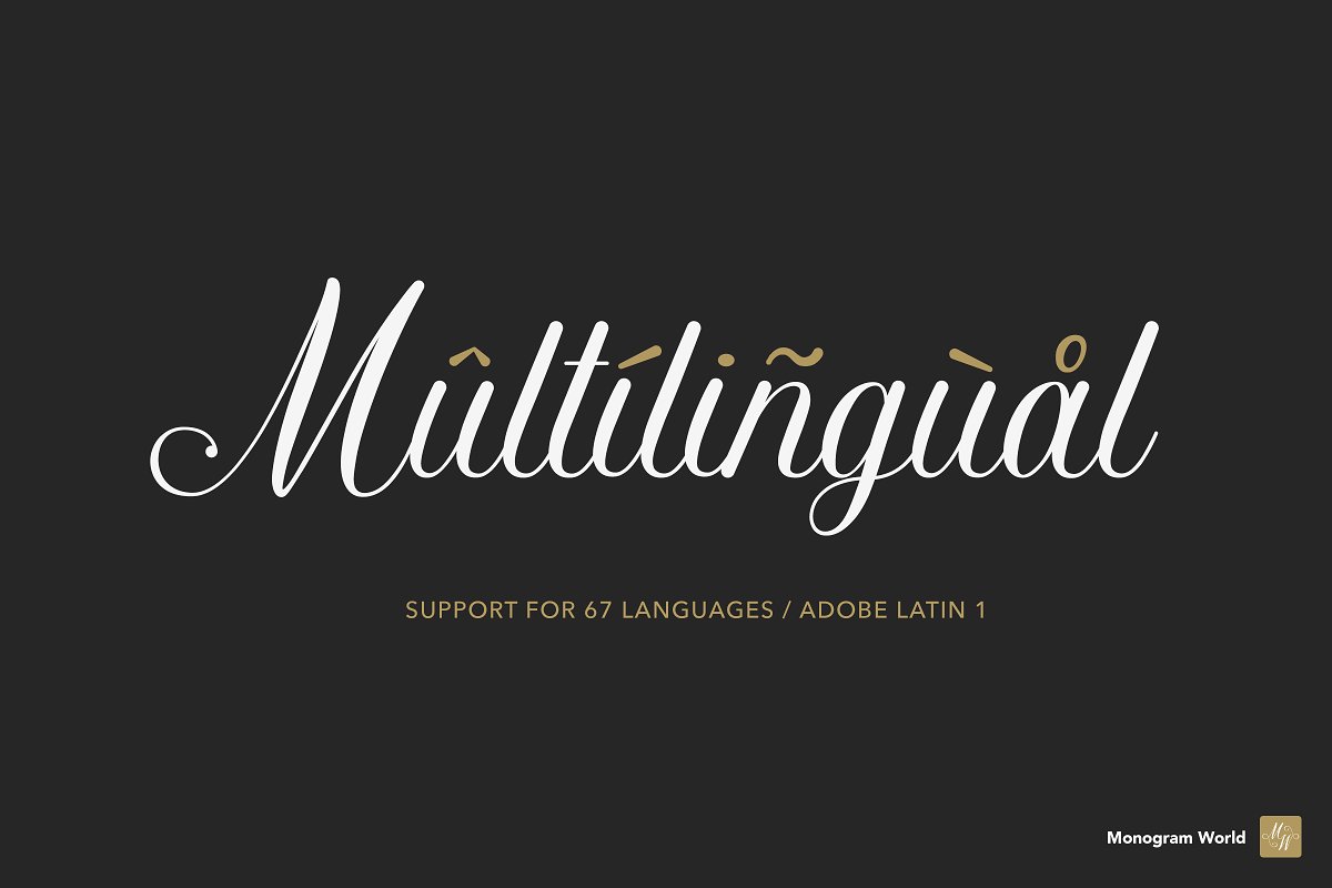 Monogramica   Unique Monogram Font Free Download