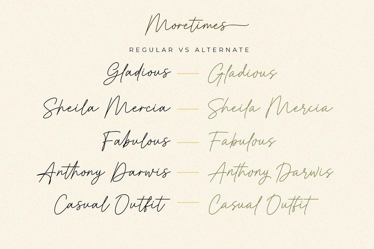 Moretimes Script Font