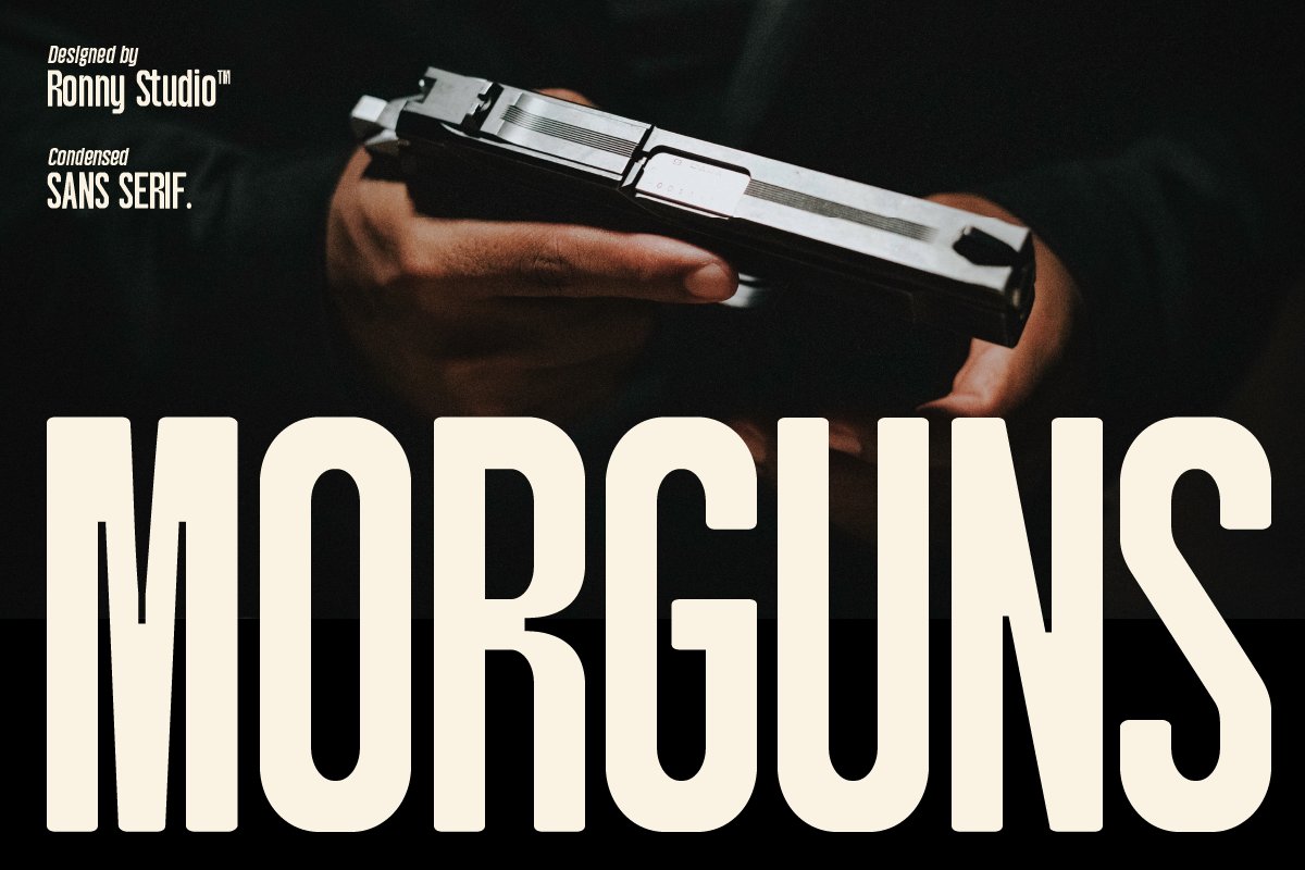Morguns Condensed Sans Serif Font