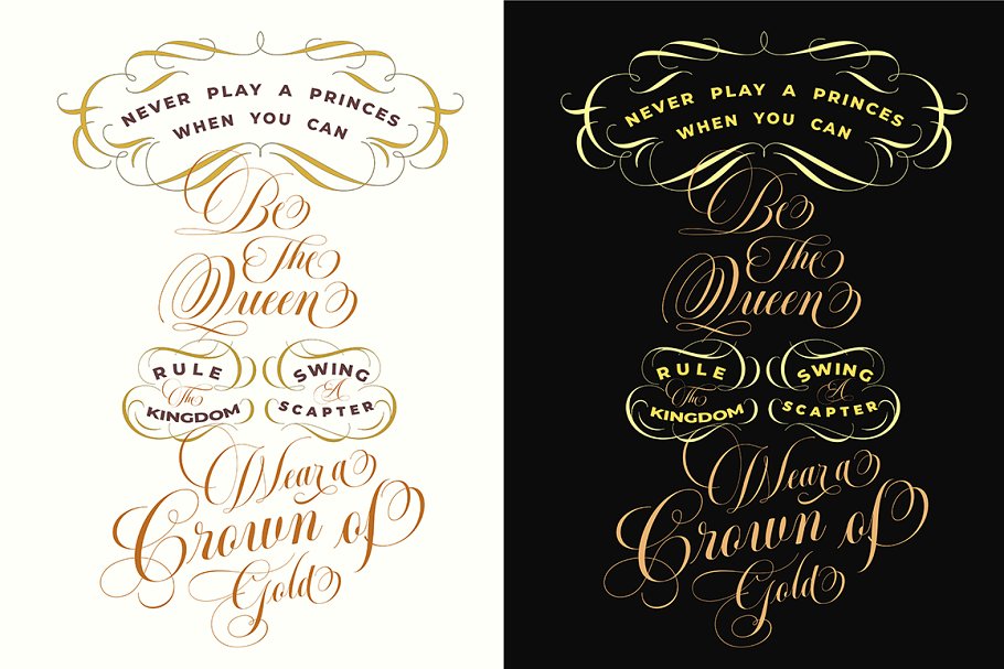 Moritza Script With Ornament Font