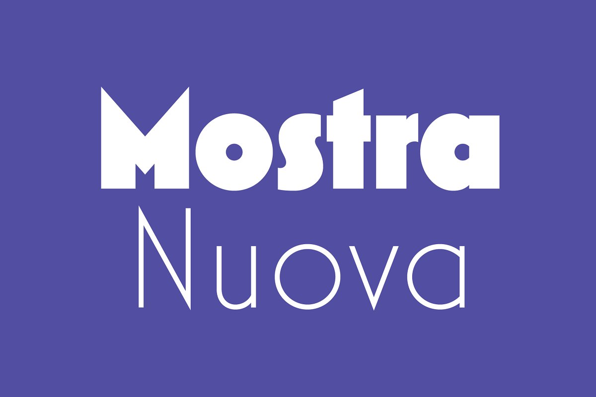 Mostra Nuova Font Free Download
