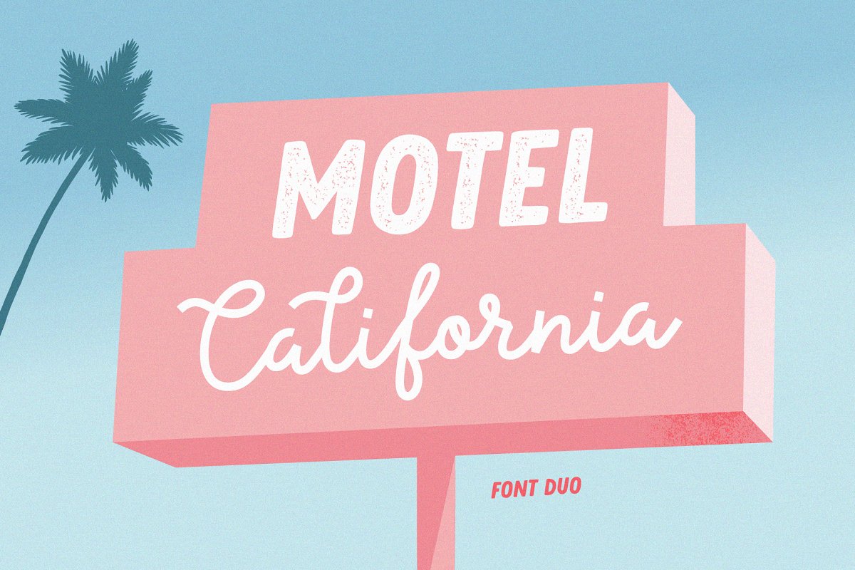 Motel California | Font duo Free Download