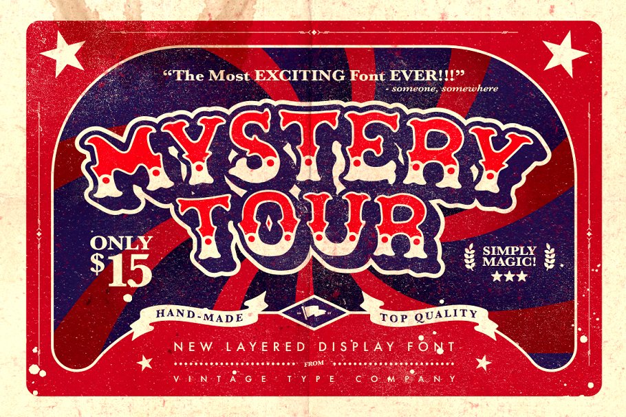 Mystery Tour Display Font Free Download