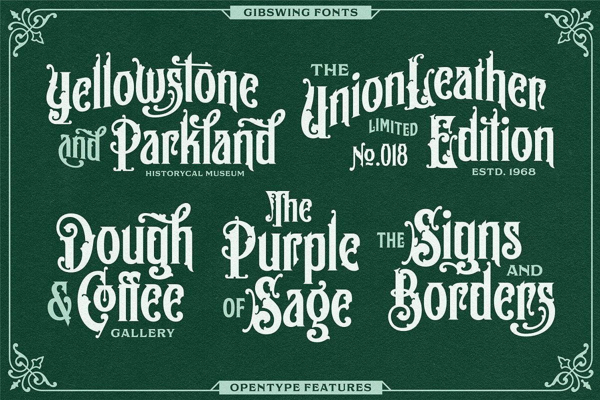 NS Gibswing Fonts + Extras Free Download
