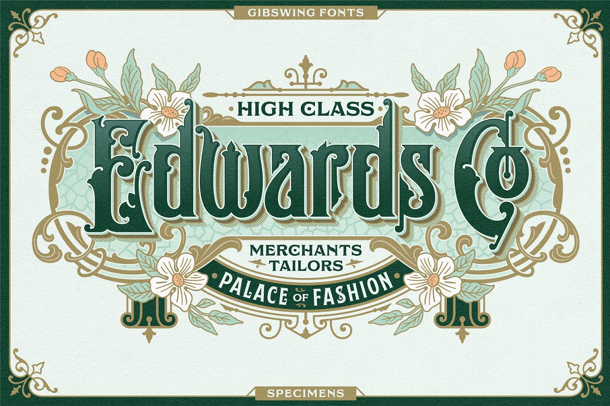 NS Gibswing Fonts + Extras Free Download