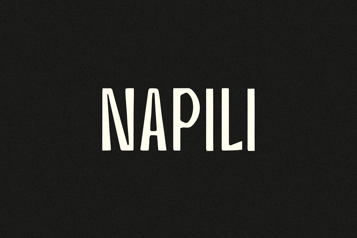 Napili A Tropical Display Font