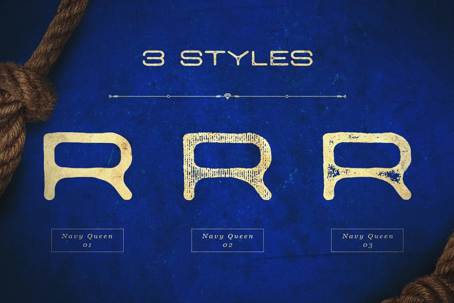 Navy Queen Display Font Free Download