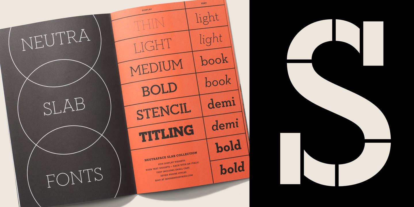 Neutraface Slab Display Font
