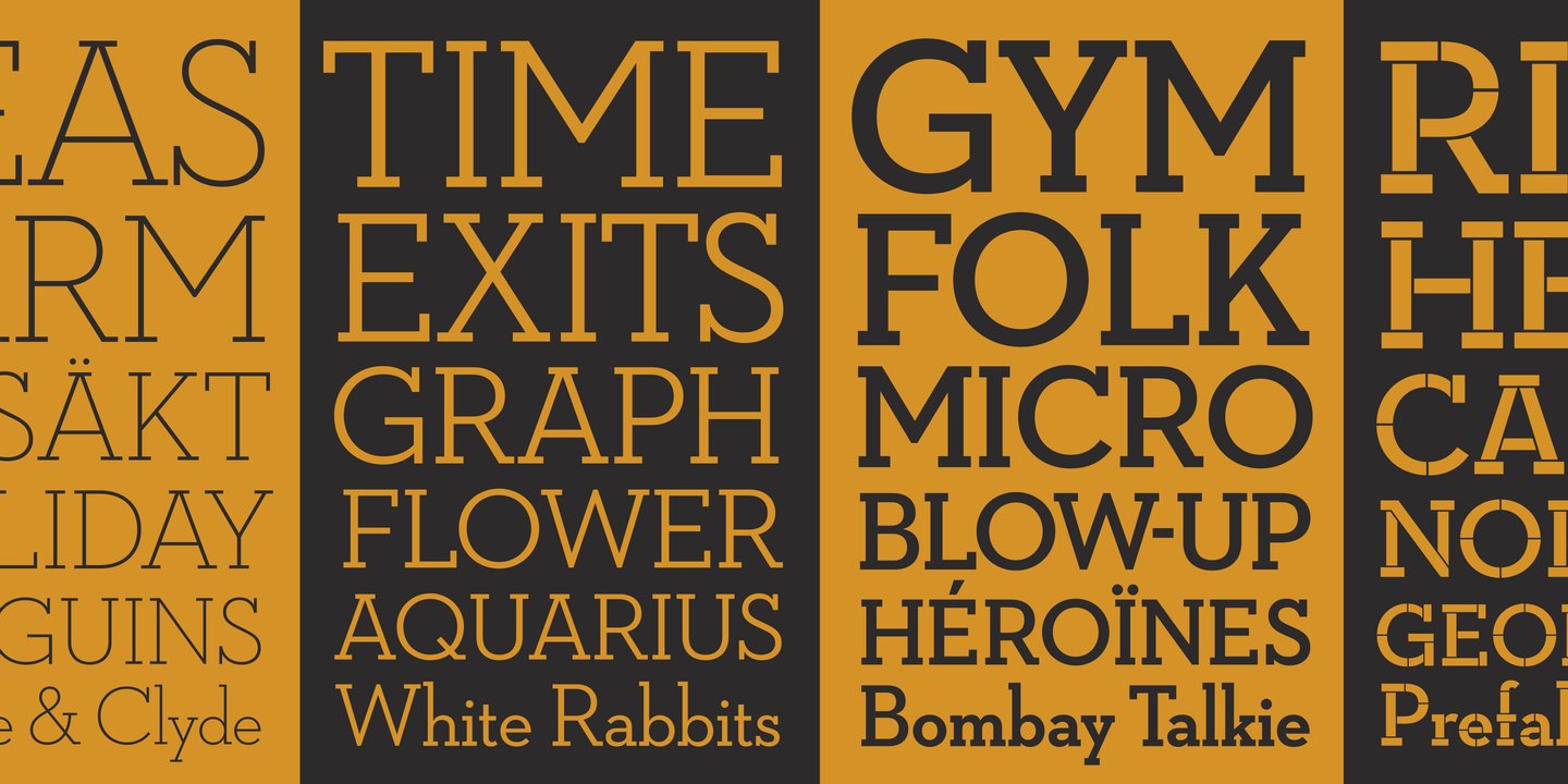 Neutraface Slab Display Font