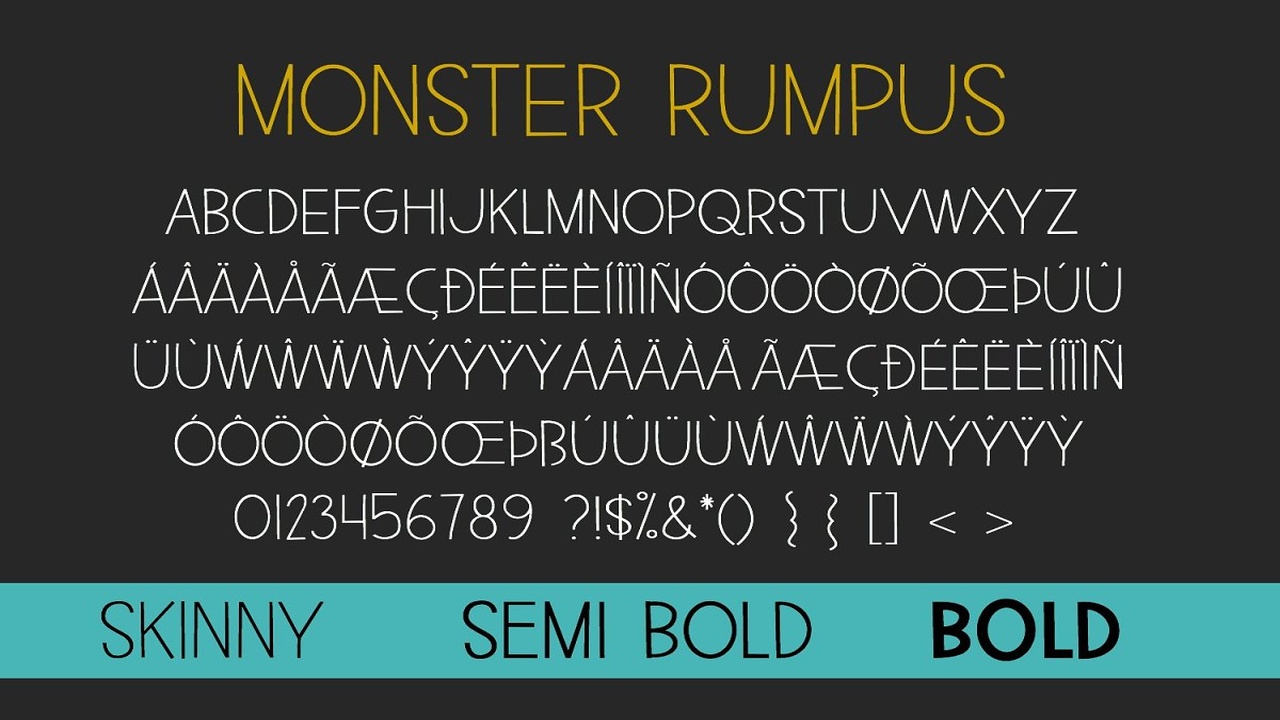 New Monster Rumpus Font